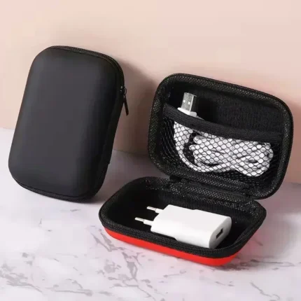Travel Storage Bag Charging Case for Earphone Package Zipper Bag Portable